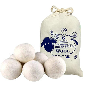 Lot <span class=keywords><strong>de</strong></span> 6 boules <span class=keywords><strong>de</strong></span> séchage en <span class=keywords><strong>laine</strong></span> biologique réutilisables et discount en gros, taille XL, 7cm, 7.5cm, 8cm, tissu en <span class=keywords><strong>laine</strong></span> feutre pour sèche-linge, disques <span class=keywords><strong>de</strong></span> boules - Product Image 1