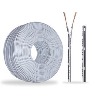 Cable Eléctrico de Fábrica Awm 2468, 28 26 24 22 20 18awg, Blanco y Negro, 2 Núcleos, Cable de Alimentación para CCTV, Cable Paralelo - Product Image 2