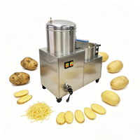 Machine électrique de découpe et de pelage de pommes de terre pour la production de chips et de bandes de chips