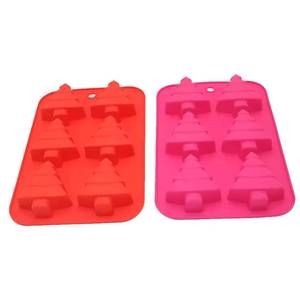 New Design Kitchen Tool 6 Cups Christmas <b>Silicone</b> Cake <b>Baking</b> Molds - Product Image 2