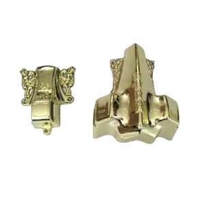 Modèle2 #   Accessoires d'angle de cercueil en plastique, fournitures funéraires, ornements funéraires en ABS pour style américain - Product Image 4