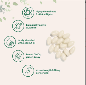 AHUALYN Private Label <strong>R</strong> Alpha Lipoic Acid Capsule Dietary Fiber Supplement <strong>ALA</strong> 600mg Alpha Lipoic Acid Capsules - Product Image 5