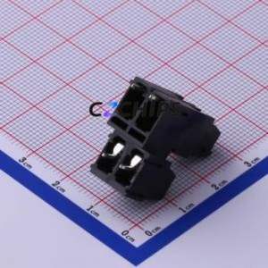 DB128B-5.08-2*2P-BK-S Screw Terminal Block Through hole Component (THT),P=5.08mm Connector 2x2P 5.08mm Black Through Hole - Product Image 2