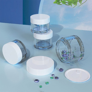 Tarros de Plástico Transparentes de Alta Calidad de 10g, 20g, 30g con Tapas <span class=keywords><strong>para</strong></span> Muestras de Maquillaje, Lociones, Cremas, Ungüentos, Bálsamos Labiales y Polvos - Product Image 2
