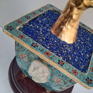 Bonsái <span class=keywords><strong>de</strong></span> flor <span class=keywords><strong>de</strong></span> amatista natural <span class=keywords><strong>de</strong></span> alta calidad hecho a mano - Product Image 6