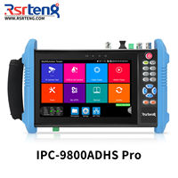 Rsrteng IPC-9800ADHS Pro, Monitor Probador de Cámaras CCTV, 8K IP SFP WiFi POE++, Cable TVI CVI AHD SDI