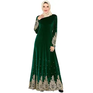 Дубай Abayas для женщин 2020 Повседневная мусульманская одежда Бандажное платье кафтан большой размер мусульманское платье абайя