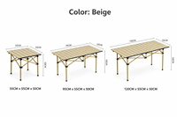 Table pliante portable en métal léger pour camping et pique-nique avec sac de transport pour barbecue extérieur – Vente en gros