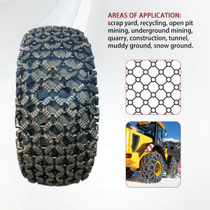 โซ่ยางเสริมเหล็กอัลลอย XING JIAN 23.5-25 สำหรับรถตัก ZL50G/ZL50GV รับน้ำหนักได้ 300 กก. ทนทานต่อแรงกระแทก - Product Image 3