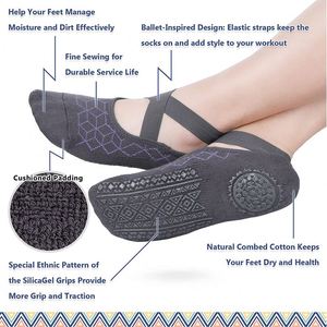 Non-Slip Pure Barre Ballet <b>Socks</b> Pilates Custom Logo Anti Slip Yoga <b>Socks</b> for Women - Product Image 4