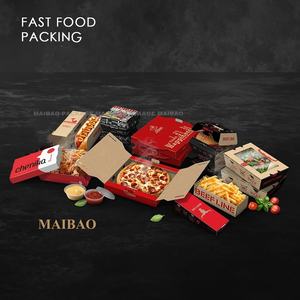 กระดาษห่ออาหารแบบย่อยสลายได้กล่องใส่อาหารฝรั่งเศสบรรจุภัณฑ์อาหารกลับบ้านแบบใช้แล้วทิ้ง - Product Image 1