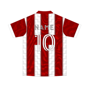 2024 Uniformes De Futebol赤と白のストライプサッカーシャツ昇華ポロレトロサッカージャージー男性ビンテージサッカージャージー - Product Image 3