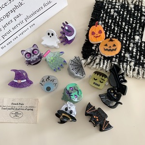 Horquilla de ácido acético de alta calidad inspirada en Halloween, pequeño flequillo, pinza de <span class=keywords><strong>calabaza</strong></span> fantasma, horquilla para niñas, nuevo pelo de Metal de gama alta - Product Image 1