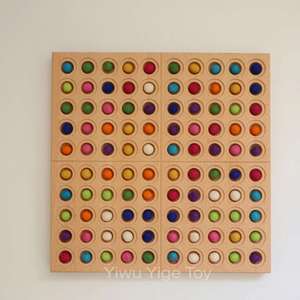 Tableau des cent chiffres en bois. Tableau de comptage Montessori 1-100, plateau en bois pour les nombres mathématiques. Activité préscolaire pour les tout-petits. - Product Image 6