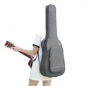 MUESTRA GRATUITA Funda Acolchada Personalizable de 10 mm con Doble Correa para el Hombro, Impermeable, de Tela Oxford, para Guitarras Acústicas de 36/39/41 Pulgadas - Product Image 2