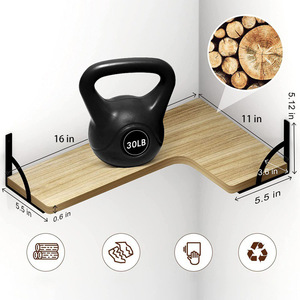 Oksqw Rắn Bằng Gỗ <span class=keywords><strong>16</strong></span> Inch Kệ Nổi Treo Tường Kệ Nổi Cho Phòng Khách - Product Image 2