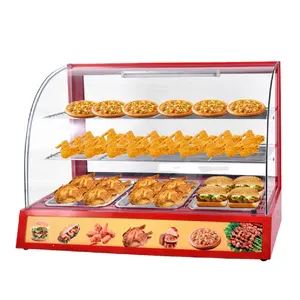 Basic Customization Food Warmer Showcase/Curved Glass Warming