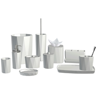Parfums créatifs 12 pièces toilette salle de bains ensemble d'accessoires comprend un distributeur de savon décoratif porte-savon gobelet brosse à dents