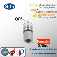 Sambungan Cepat SHJH-LOK Inter Screw NPT Male Tekanan Tinggi Permukaan Halus 316SS Fitting Katup untuk Gas ASME ANSI API ASTM EN JIS