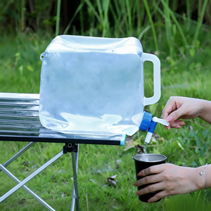 Wholesale Food-grade Transparent 15L 20L Mineral <b>Water</b> Containers Camping Collapsible Drinking <b>Water</b> Tank with Handle - Product Image 6