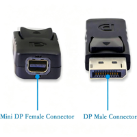 High Quality DisplayPort Male to Mini DP DisplayPort Female Adapter for Displays PC Laptops Monitors