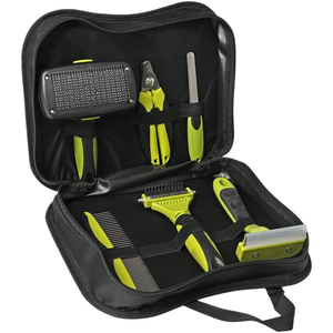 Furrivo – Ensemble de toilettage multi-usages 6 pièces en acier inoxydable et plastique <span class=keywords><strong>pour</strong></span> animaux de compagnie, brosse anti-poils et coupe-ongles <span class=keywords><strong>pour</strong></span> chiens et chats – Prix usine - Product Image 2