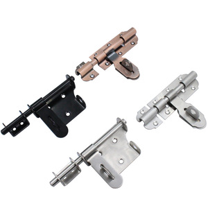 Loquet de porte scientifique populaire de Suzhou, en acier inoxydable 201, finition brossée, type A, à montage en surface, avec goupille de sécurité, gauche/droite - Product Image 1