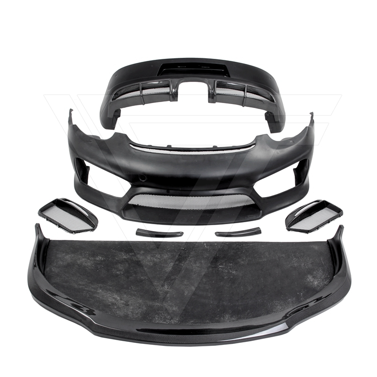 Fit 981 GT4 Estilo Metade Fibra de Carbono Body Kit para Porsche