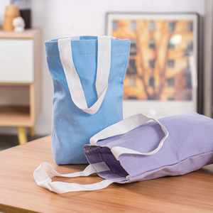 Sac fourre-tout en toile de coton réutilisable, personnalisable avec logo, idéal pour bouteilles d'eau, thé au lait et boissons – Offre Spéciale - Product Image 6