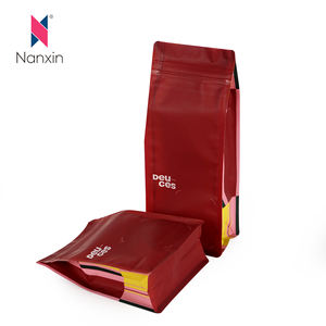 Bolsa de <span class=keywords><strong>café</strong></span> de PE reciclable ecológica con válvula unidireccional y cremallera resellable Bolsa de pie de fondo plano de un solo material - Product Image 4