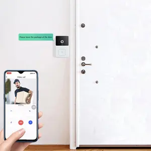 Nachtsicht Wireless Tuya App Smart Video Türklingel Batterie betriebene 2-Wege Audio Intercom Wireless Türklingel kamera für zu Hause