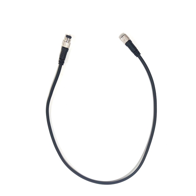 M8 3-Pin Shielded Cable Assembly IP67 Female to Male Sensor Extension Cord 24 AWG PVC PUR for Industrial Automation