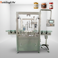 Capsuleuse alimentaire pour bouteilles de jus, sauces et huiles, en acier inoxydable 304, nettoyage facile, certifiée CE, avec écran tactile