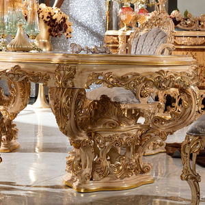 Personalizzato romantico turco tavolo <span class=keywords><strong>da</strong></span> <span class=keywords><strong>pranzo</strong></span> di lusso Set legno dorato articoli pregiati intarsiato a mano bellissimo tavolo <span class=keywords><strong>da</strong></span> <span class=keywords><strong>pranzo</strong></span> 6 sedie - Product Image 4