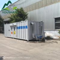 Conteneur industriel antidéflagrant pour déchets dangereux, entrepôt mobile pour le stockage temporaire d'huiles usagées et de solvants