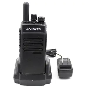Anysecu walkie talkie 3g com cartão sim, com 500 quilômetros e licenças de realptt, comunicação de longa distância