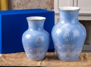 Italian Style Floral Porcelain <b>Vase</b> Set of 2 Large <b>Small</b> Ceramic <b>Vase</b> Tabletop Home Decor Flower <b>Vase</b> for Living Room Hotel - Product Image 2