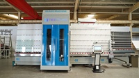 Machine de perçage et de fraisage de verre plat multifonctionnelle à moteur de haute précision, ligne verticale de verre isolant 8KW 3-25mm