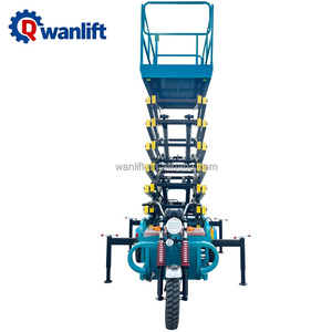 Lift Kargo Berkualitas Tinggi Harga Terjangkau 6~14m Elevator Pengangkat Beban Self Propelled Mobile Scissor Lift Platform Baja Paduan Elektrik 2000kg - Product Image 6