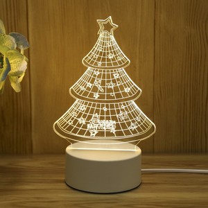 Lampe de nuit 3D LED USB moderne 5W en acrylique, lampe d'ambiance élégante, illusion 3D <span class=keywords><strong>anime</strong></span>, blanc chaud pour chambre d'enfant, lampe de table - Product Image 5
