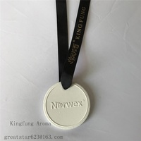 Diffuseur de pierre parfumée en céramique, Logo personnalisé, rond, désodorisant d'air en pierre parfumée