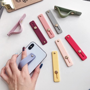 Correa de silicona para teléfono móvil, banda de agarre de Color caramelo para móvil, agarre de teléfono Universal personalizado, soporte en blanco para dedo, para <span class=keywords><strong>iPhone</strong></span> - Product Image 6
