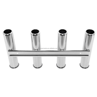 Accessoires de bateau en acier inoxydable AISI316 personnalisés support de canne à pêche à 4 cannes pour pièces de yacht