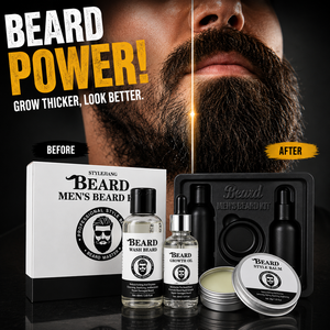 Kit de Soin de la Barbe pour Hommes Marque Blanche – Huile de Croissance, Baume Coiffant – Fabricant OEM/ODM avec Logo Personnalisé et Emballage – Vente en Gros - Product Image 1