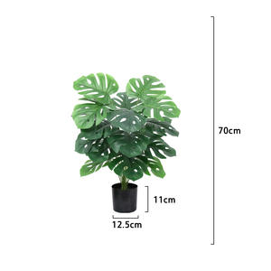 Plante Monstera Artificielle <span class=keywords><strong>D</strong></span>écorative de Bureau Fromage <span class=keywords><strong>Suisse</strong></span> Plante en Pot Plante Tropicale Artificielle de Sol <span class=keywords><strong>D</strong></span>écorative <span class=keywords><strong>d</strong></span>'<span class=keywords><strong>Intérieur</strong></span> - Product Image 6