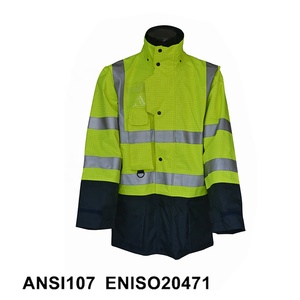 Vêtements <span class=keywords><strong>de</strong></span> travail réfléchissants imperméables à haute visibilité en gros sur mesure, veste <span class=keywords><strong>de</strong></span> sécurité, vêtements <span class=keywords><strong>de</strong></span> sécurité - Product Image 2