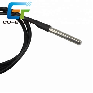 Roestvrij staal D' Type waterdichte sensor <span class=keywords><strong>DS18B20</strong></span> DS1820 temperatuursondesensormodule 18B20 3M - Product Image 2
