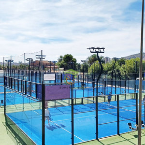 Cancha DE TENIS panorámica Paddle Ball Cancha de Pádel panorámica galvanizada en caliente para exteriores e interiores Anti-óxido - Product Image 1