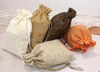 Sankira naturel Jute lin cordon cadeau sac noël Halloween mariage fête d'anniversaire boîte à bonbons chocolat emballage sac