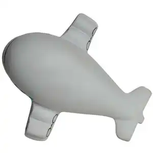 New Design Mini Air Plane with Smile Pu Foam Anti Stress Ball Reliever Relief Toy